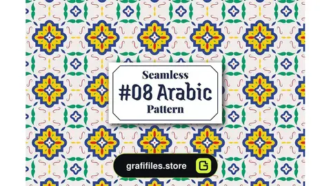پترن عربی Arabic Seamless Pattern 8