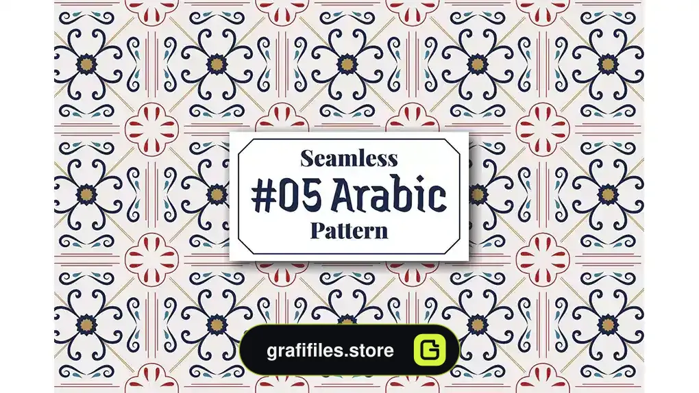 پترن عربی Arabic Seamless Pattern 5