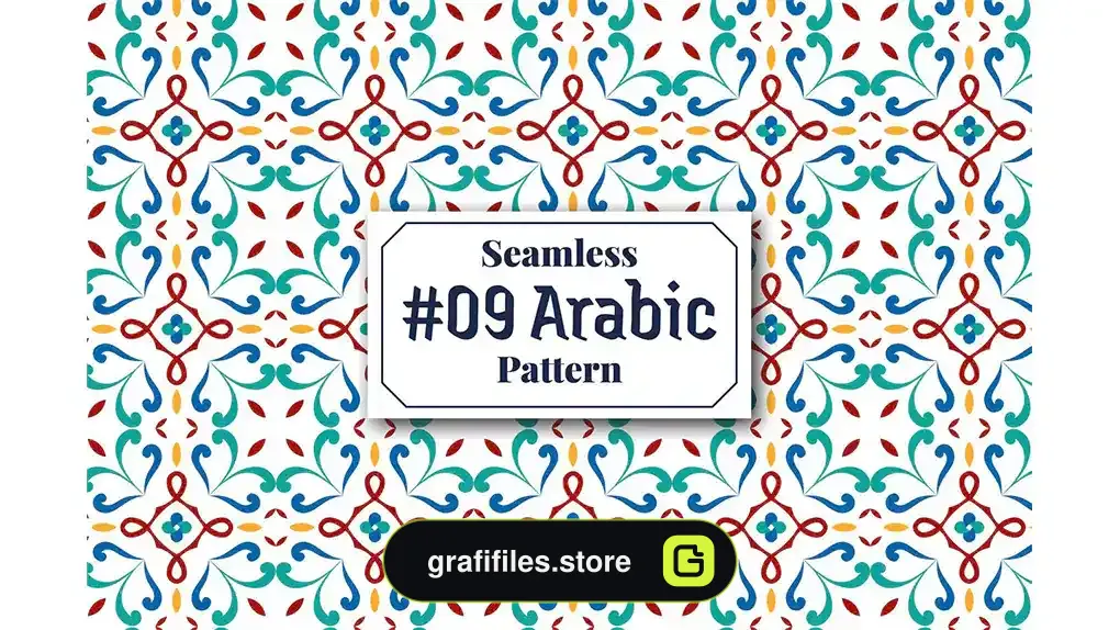 پترن عربی Arabic Seamless Pattern 9