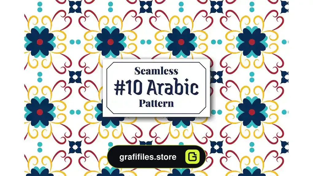 پترن عربی Arabic Seamless Pattern 10