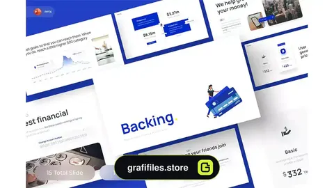 قالب پاورپوینت مالی Backing - Financial PowerPoint Template