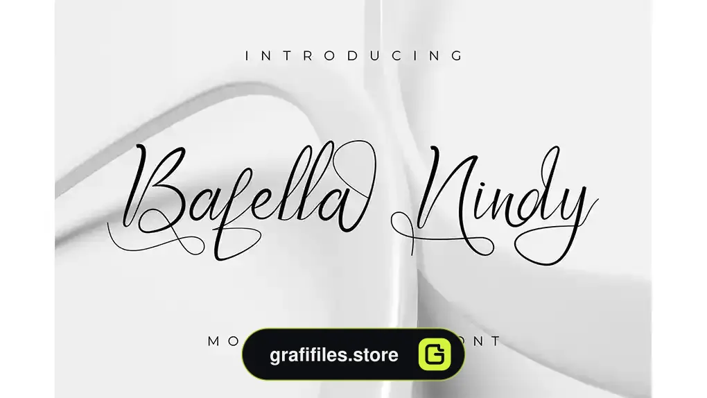 فونت انگلیسی دستنویس Baffela Nindy