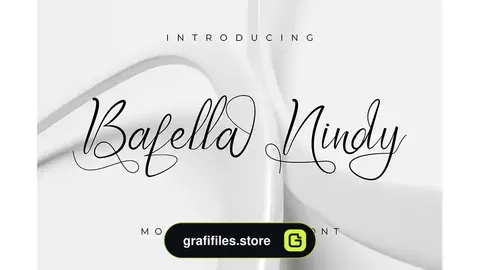 فونت انگلیسی دستنویس Baffela Nindy