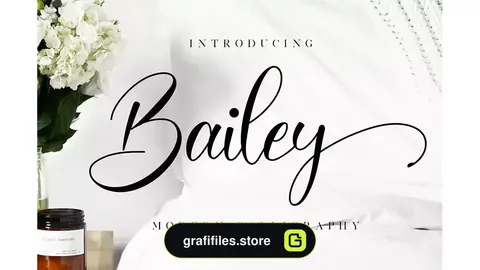فونت انگلیسی دست نویس Bailey - Wedding Font