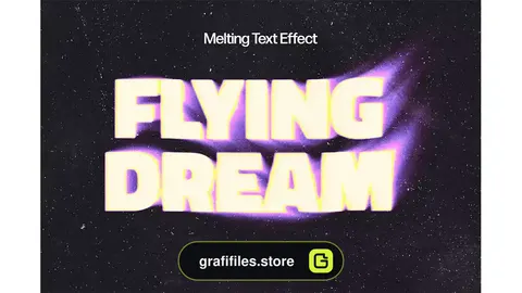 افکت متن تار Blurry Flowing Text Effect