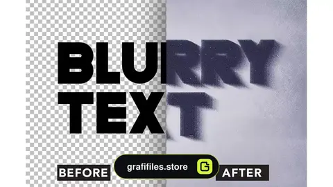 افکت متن تار هافتون Blurry Halftone Text Effect