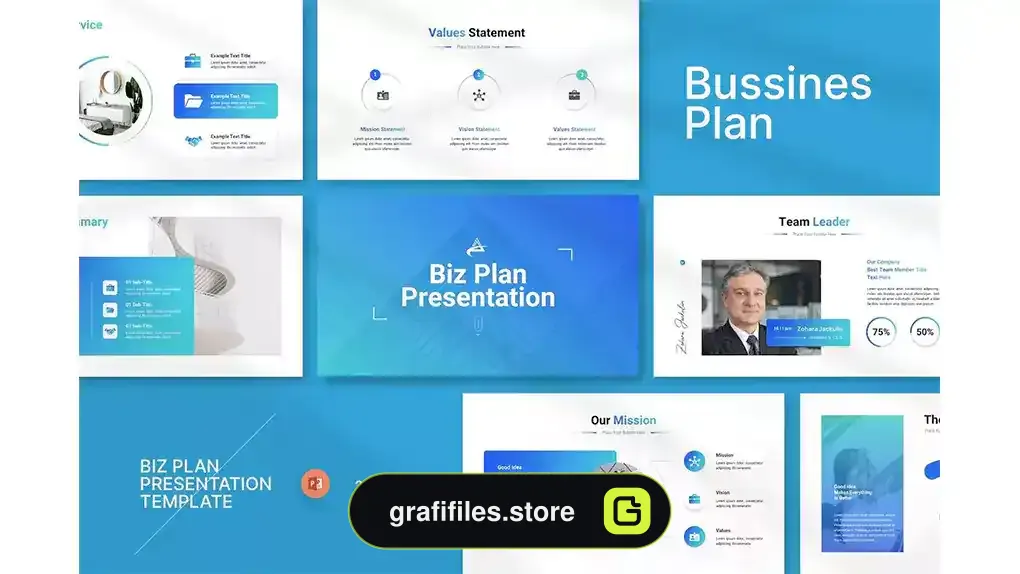 قالب پاورپوینت طرح تجاری Business Plan Presentation Template