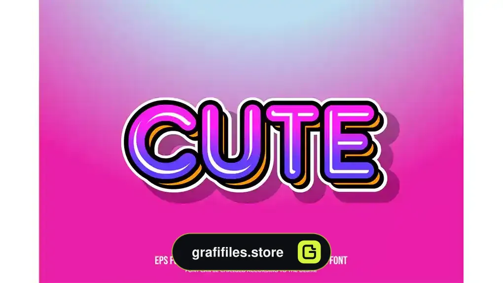 افکت متن کارتونی Cartoon Text Effect
