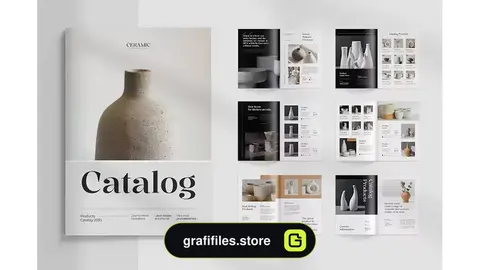 طرح لایه باز کاتالوگ Catalog Brochure Template