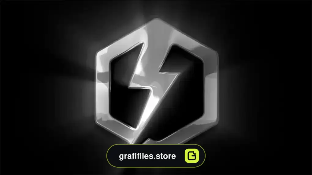 لوگو موشن افترافکت Chrome Reflection Logo