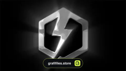 لوگو موشن افترافکت Chrome Reflection Logo