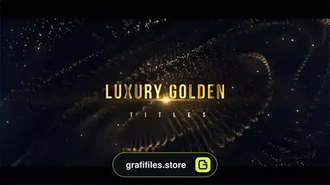 پروژه افترافکت تایتل سینمایی طلایی