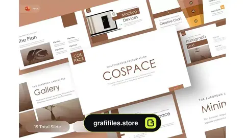 قالب پاورپوینت چند منظوره Cospace - Multipurpose PowerPoint Template
