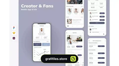 رابط کاربری اپلیکیشن کریتور طرفداران