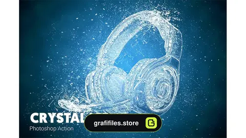 اکشن فتوشاپ افکت یخ کریستالی بر روی تصاویر