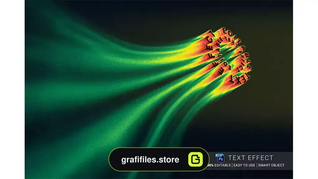 افکت متن Cycle Text Melting Effect