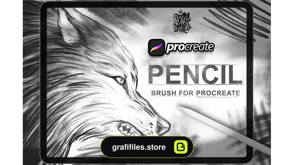 براش پروکریت مداد Dansdesign Pencil Brush Procreate