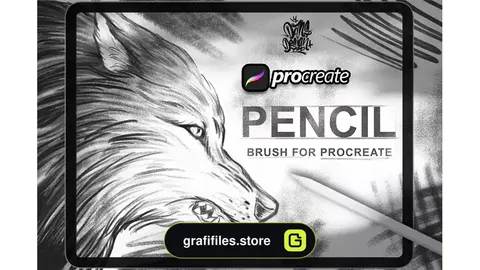 براش پروکریت مداد Dansdesign Pencil Brush Procreate