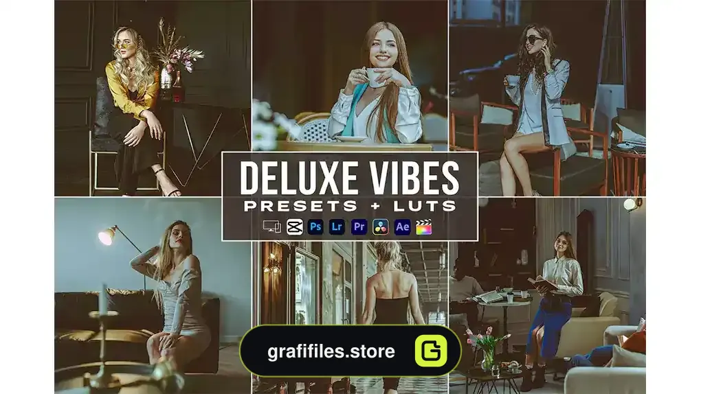 پریست لایتروم Deluxe Vibes Presets And luts Videos Premiere Pro