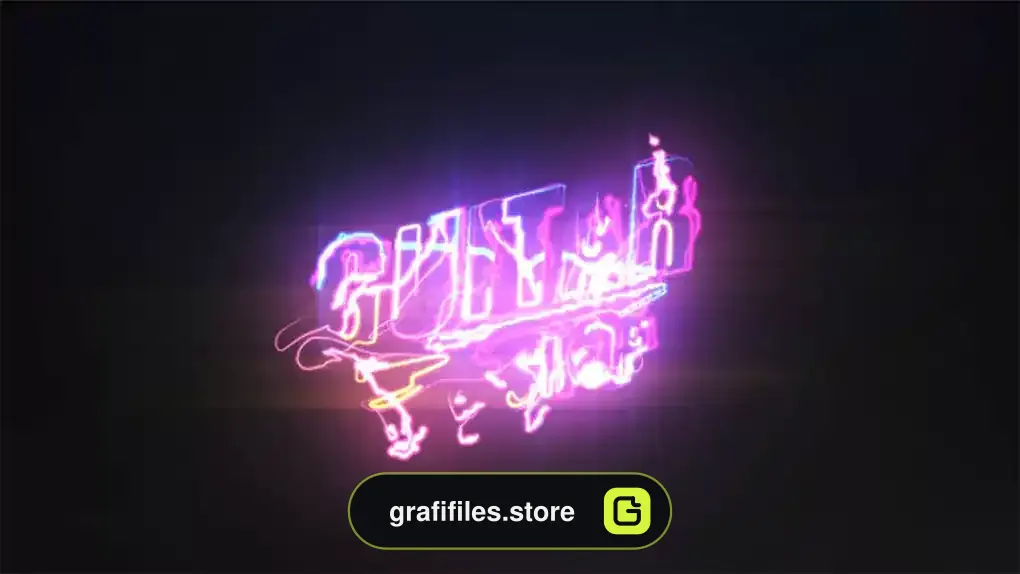 پروژه افترافکت نمایش لوگو با انرژی الکتریکی
