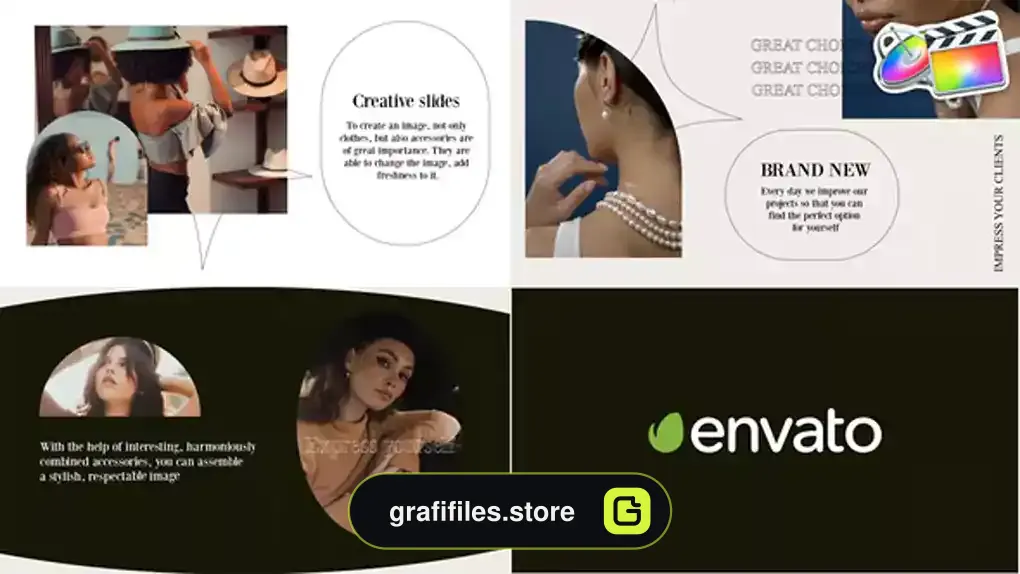 پروژه فاینال کات اینترو Elegant Creative Scenes for FCPX