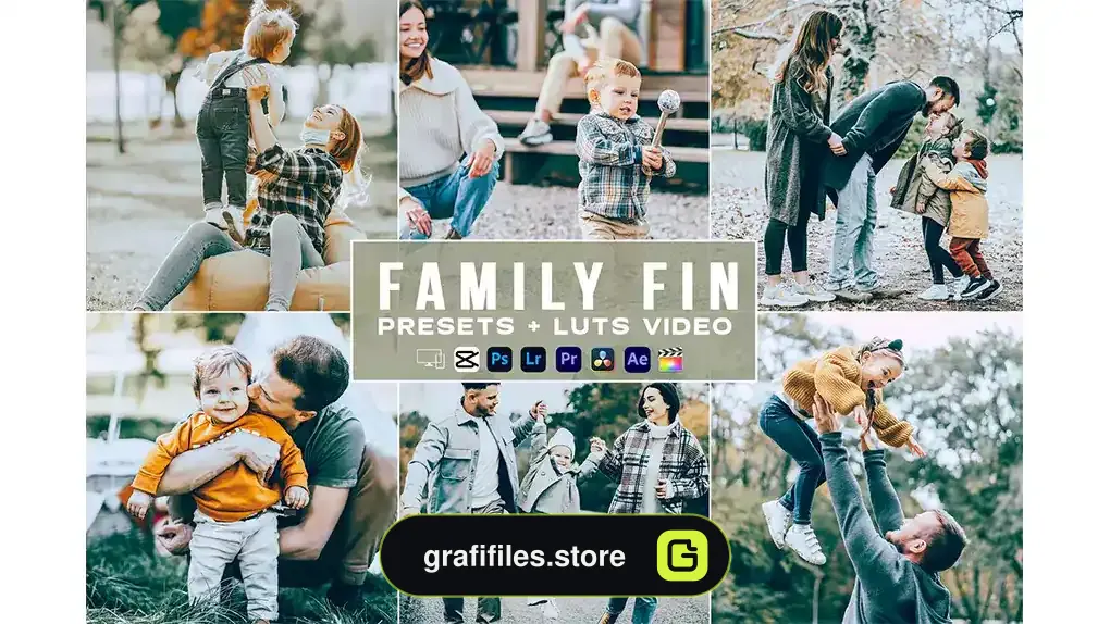 پریست لایتروم Family Fin Presets - luts Videos Premiere Pro