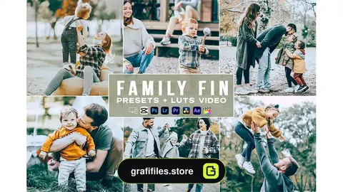 پریست لایتروم Family Fin Presets - luts Videos Premiere Pro