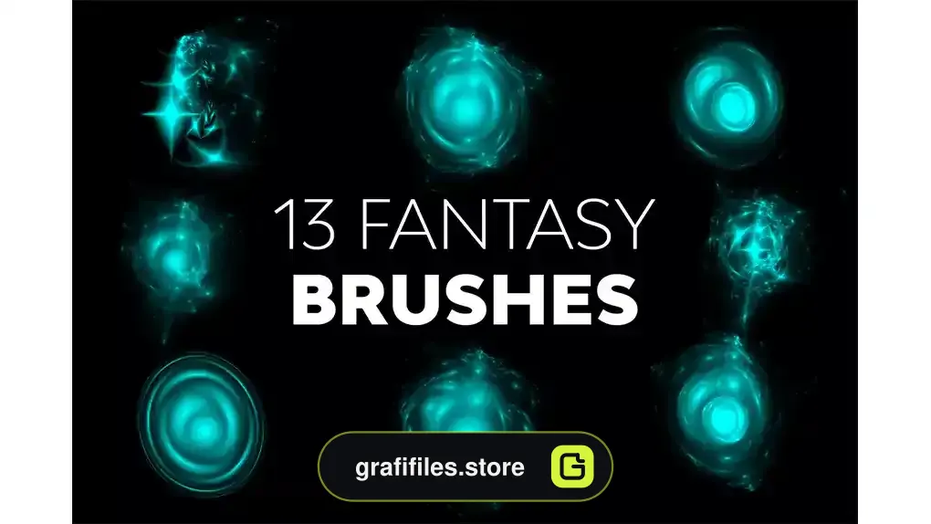 دانلود 13 براش فتوشاپ فانتزی Fantasy Brushes
