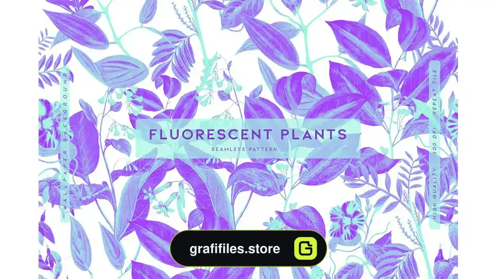 پترن گیاه فلورسنت Fluorescent Plants