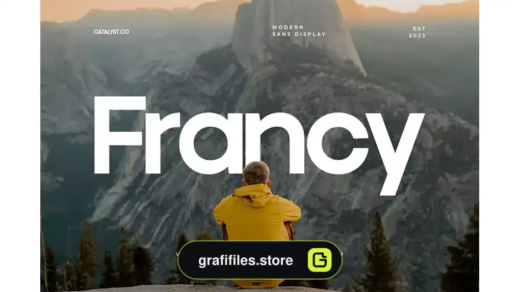 فونت انگلیسی مدرن Francy Modern Sans Display Font