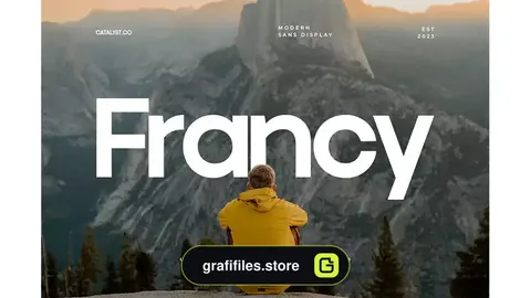 فونت انگلیسی مدرن Francy Modern Sans Display Font