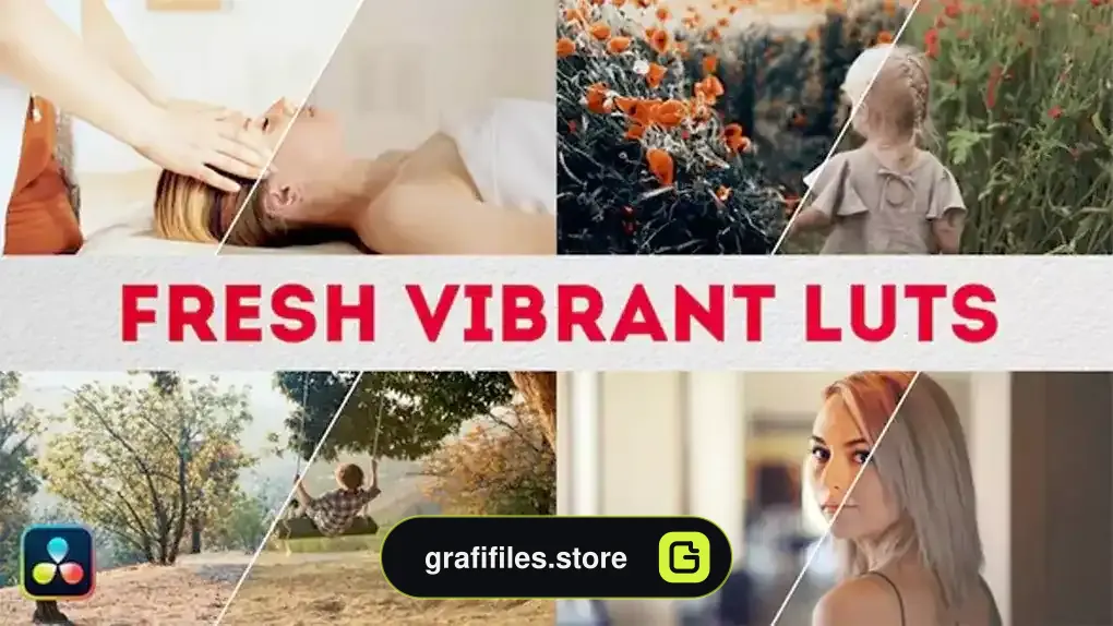 دانلود 25 پریست داوینچی ریزالو Fresh Vibrant LUTs | DaVinci Resolve