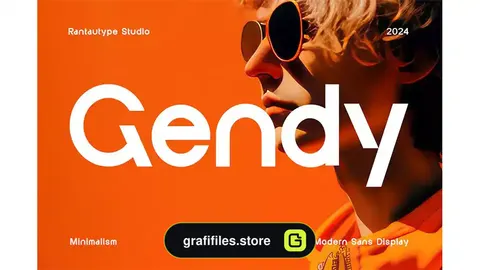 فونت انگلیسی مدرن Gendy Modern Sans Font
