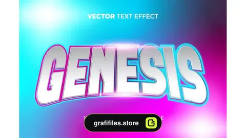 افکت متن بازی Genesis Gamers Editable Text Effect