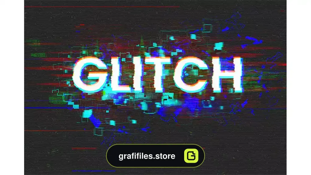 افکت متن گلیچ Glitch Editable Text Effect