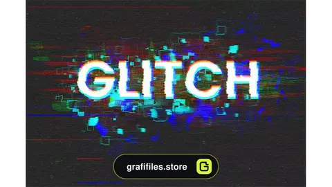 افکت متن گلیچ Glitch Editable Text Effect