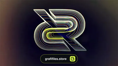 لوگو موشن پریمیر Glitch Logo