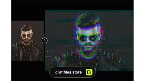 افکت گلیچ بر روی تصاویر Glitch Photo Effect