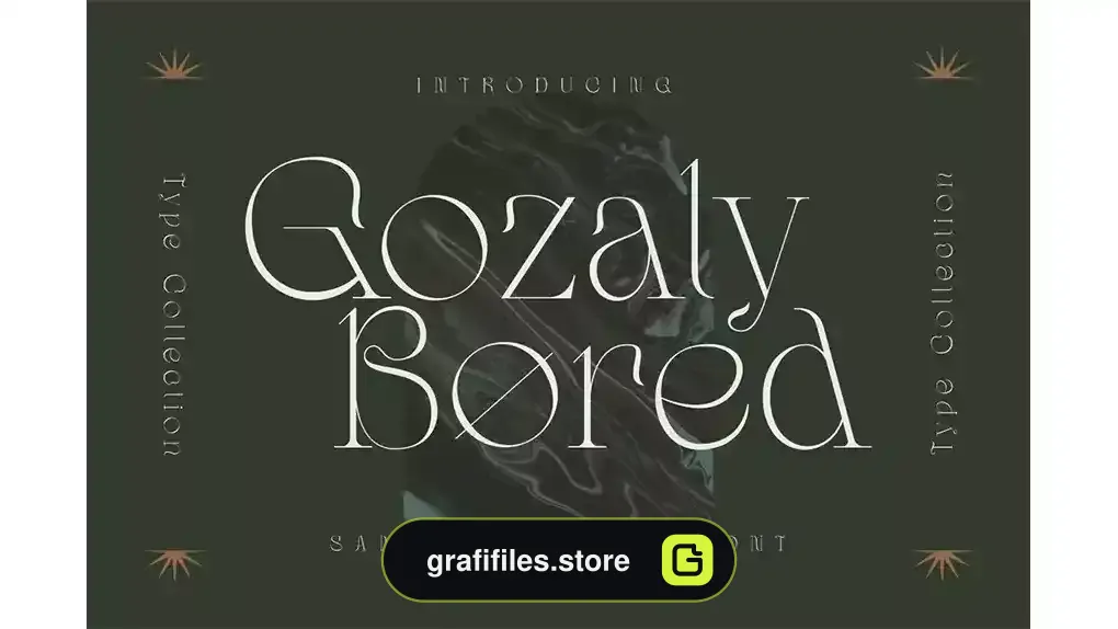 فونت انگلیسی کلاسیک Gozaly Bored