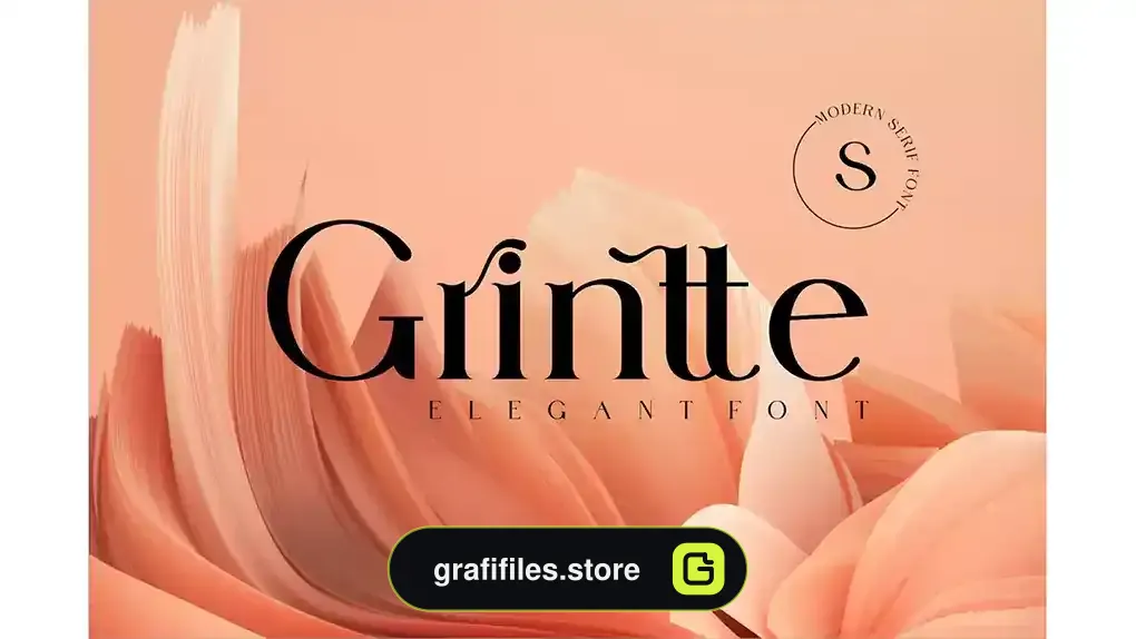 فونت انگلیسی کلاسیک Grintte Elegant Serif Font