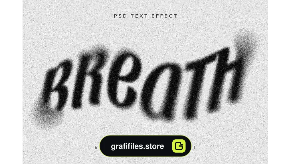 افکت متن گرانج Grunge Dissolving PSD Text Effect