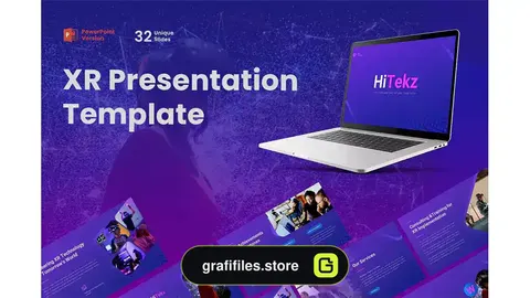 قالب پاورپوینت هوش مصنوعی HiTekz - XR Presentation PowerPoint Template