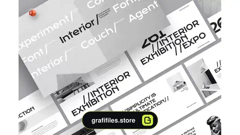قالب پاورپوینت معماری داخلی Interior PowerPoint Template