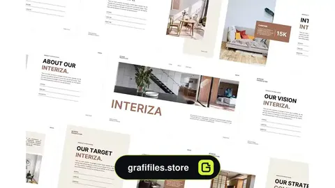 قالب پاورپوینت مبلمان Interiza - Furniture PowerPoint Template