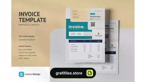 طرح لایه باز فاکتور Invoice Templates