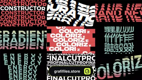 پروژه فاینال کات انیمیشن متن Kinetic Animated Text