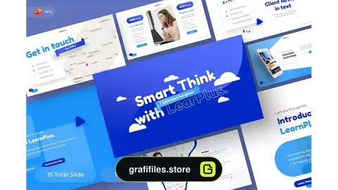 قالب پاورپوینت درسی LearnPlus - Education PowerPoint Template