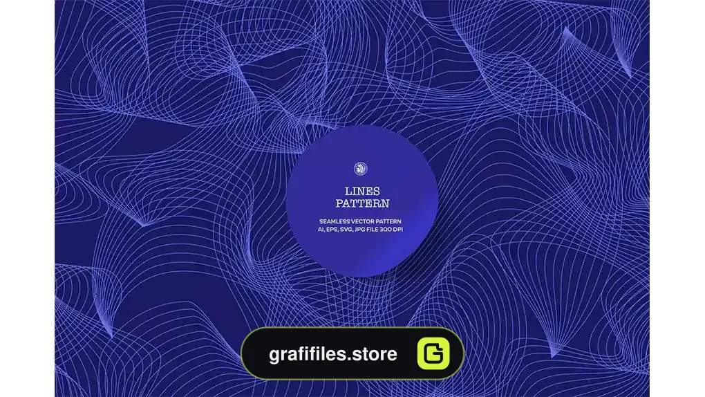 پترن خطوط آبی Lines Blue Vector Pattern