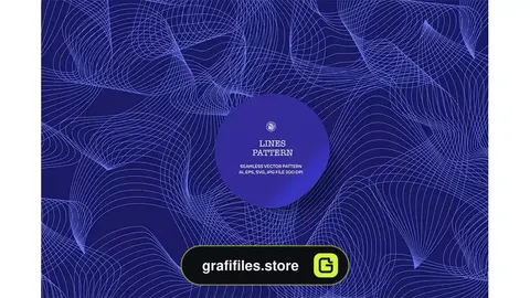 پترن خطوط آبی Lines Blue Vector Pattern