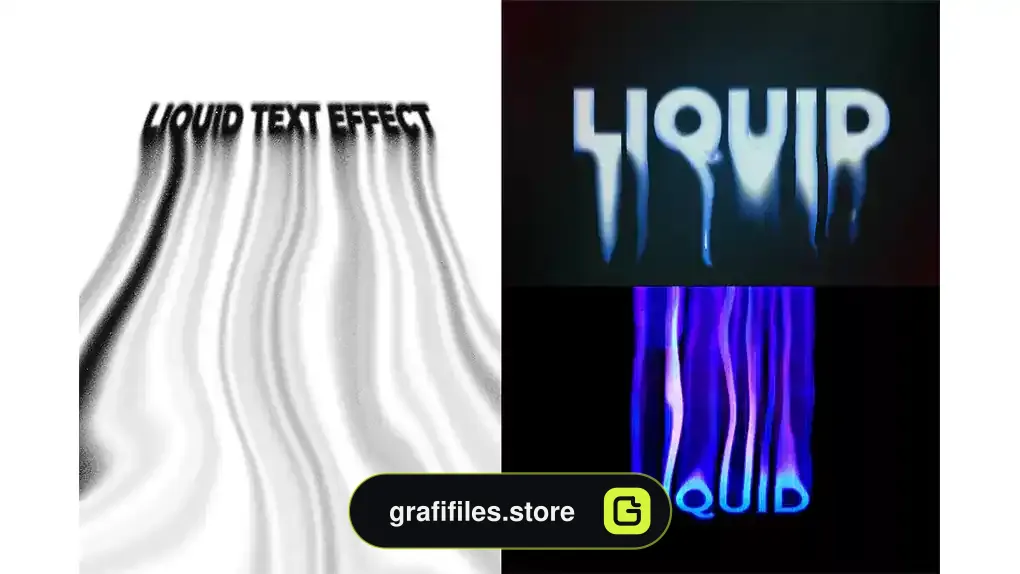 افکت متن مایع Liquid Text Effect